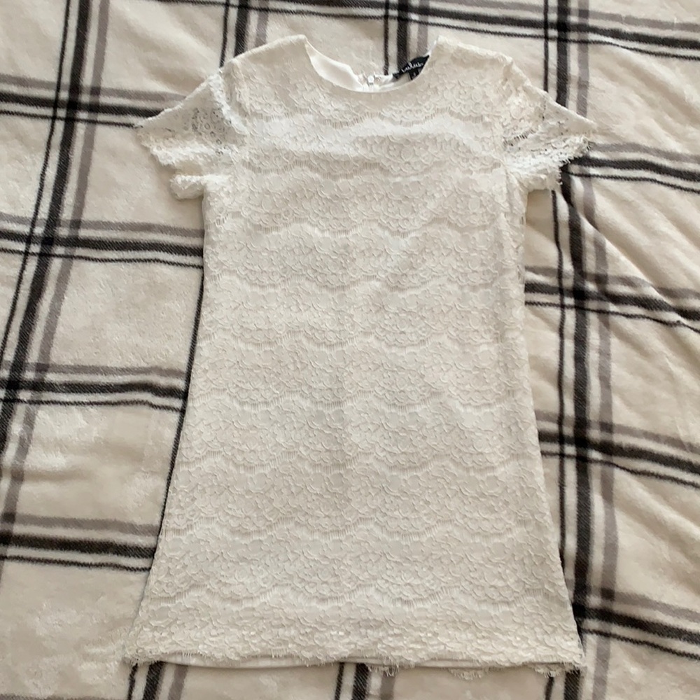 Lulu’s White Dress Graduation Dress